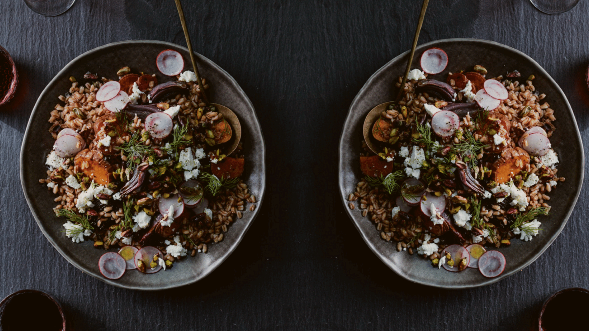 Weekly Swoon: Farro Salad with Roasted Sweet Potatoes